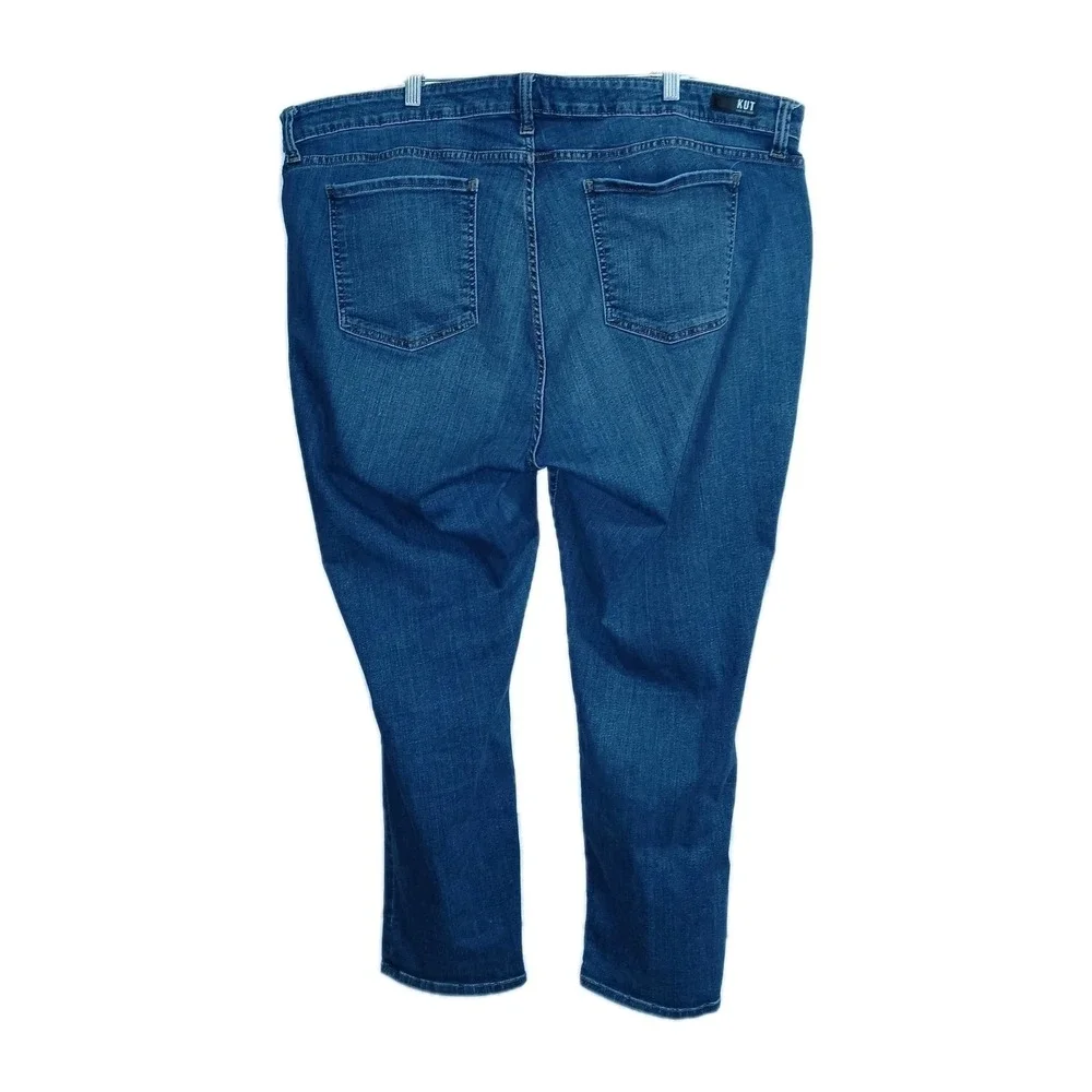 Kut From The Cloth Catherine Boyfriend Jeans Plus 24W Blue Women Denim KP494GZ1